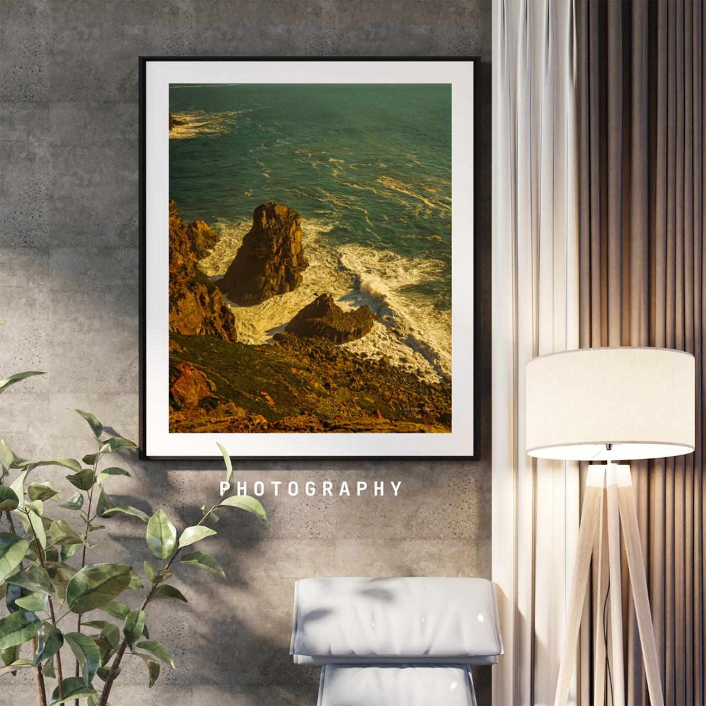 Pastel Ocean Sea Wall Art,  Portugal Coastal Digital Download