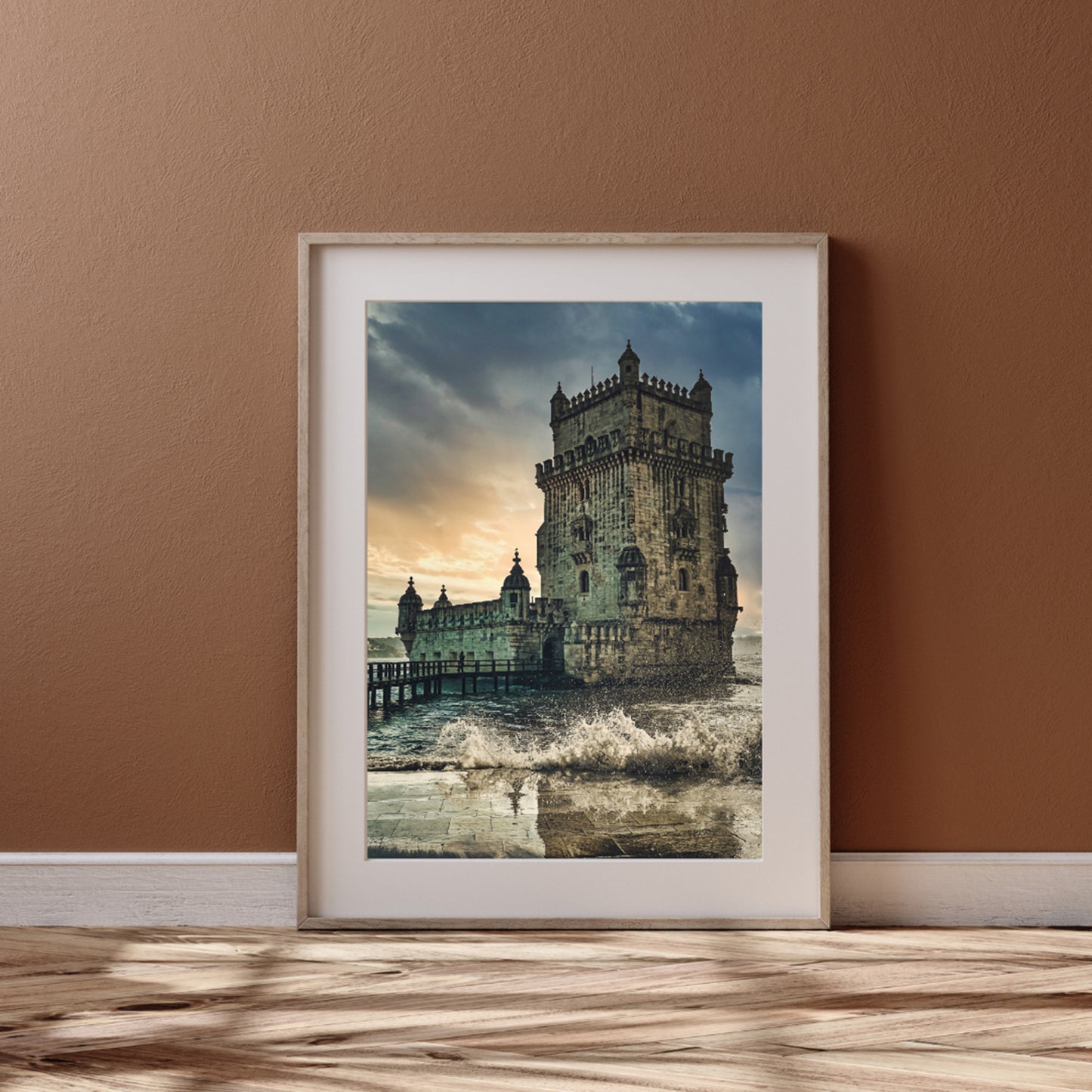 Stunning Winter Sunset at Belém Tower, Lisbon, Digital Download