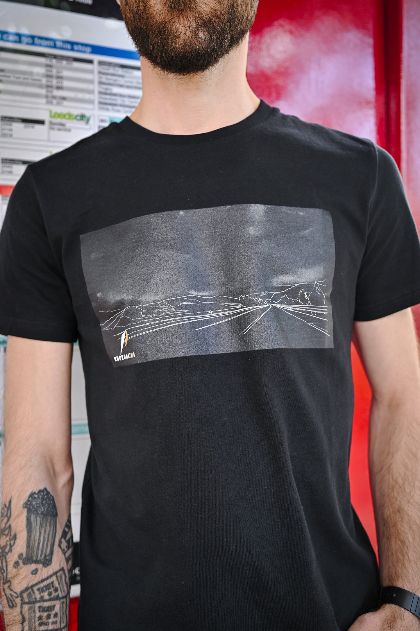 Original Photography T-Shirt "Road in Sicily" Organic Cotton