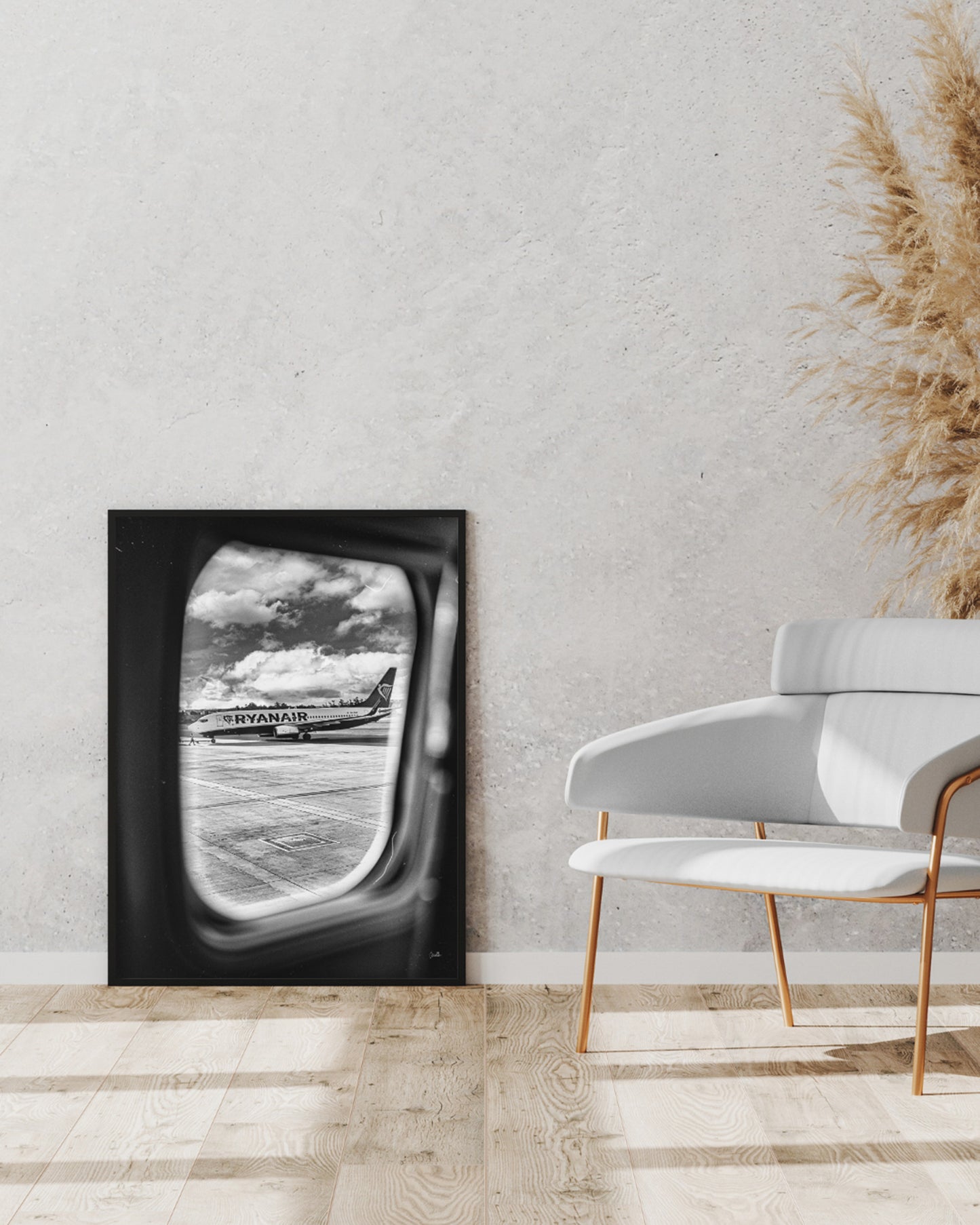 Airplane Print, Black And White Photo, Instant Digital Download