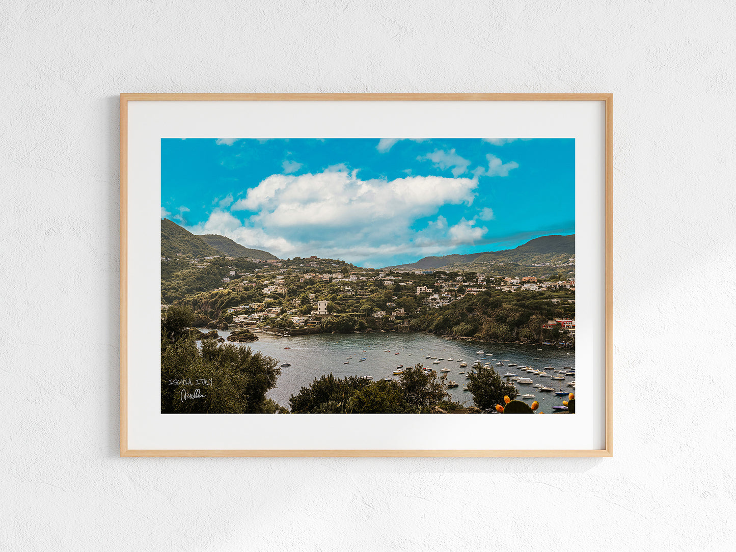 Ischia Mediterranean Landscape Wall Art, Digital Download