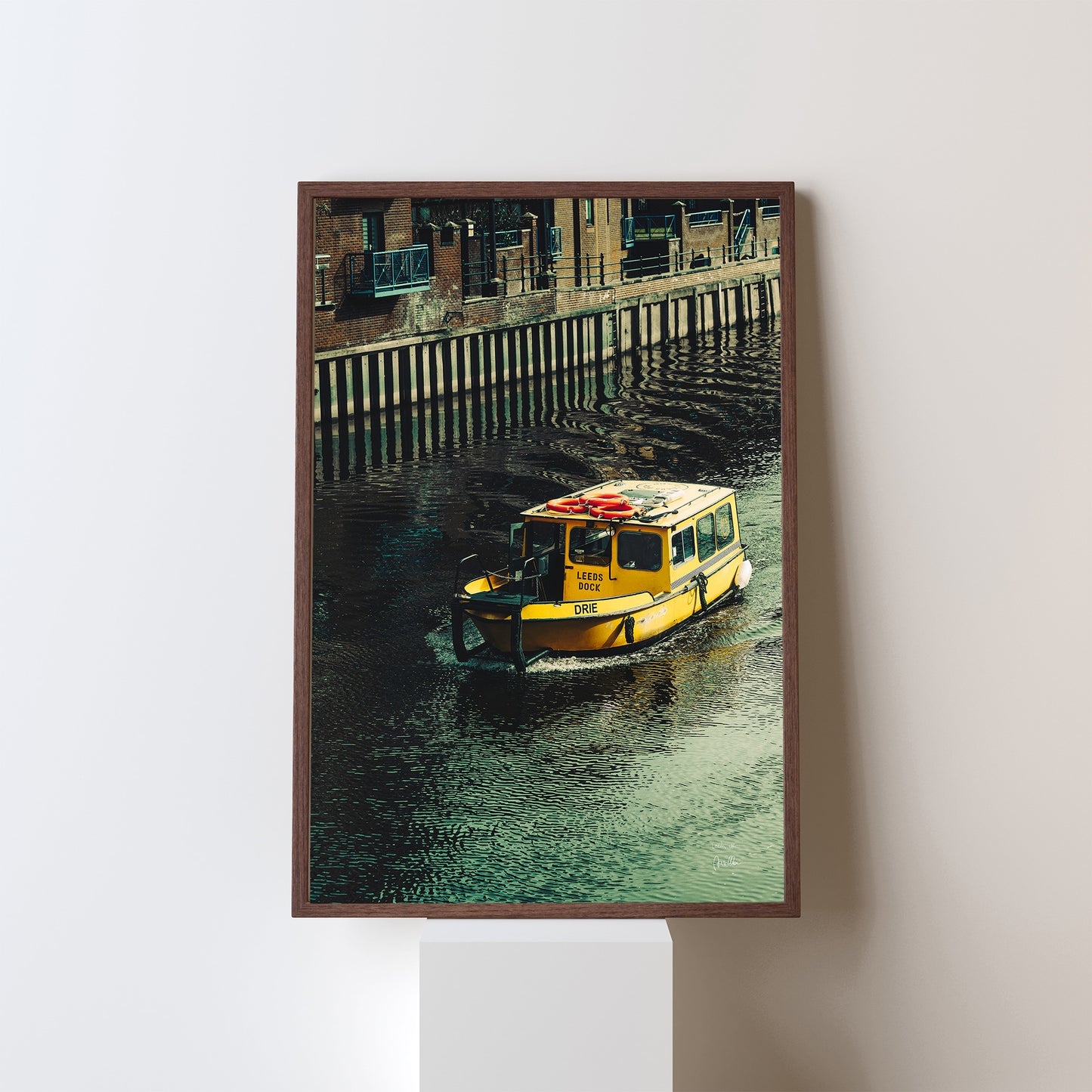 Leeds Boat Colour Photography, Riverside Decor, Printable Wall Art