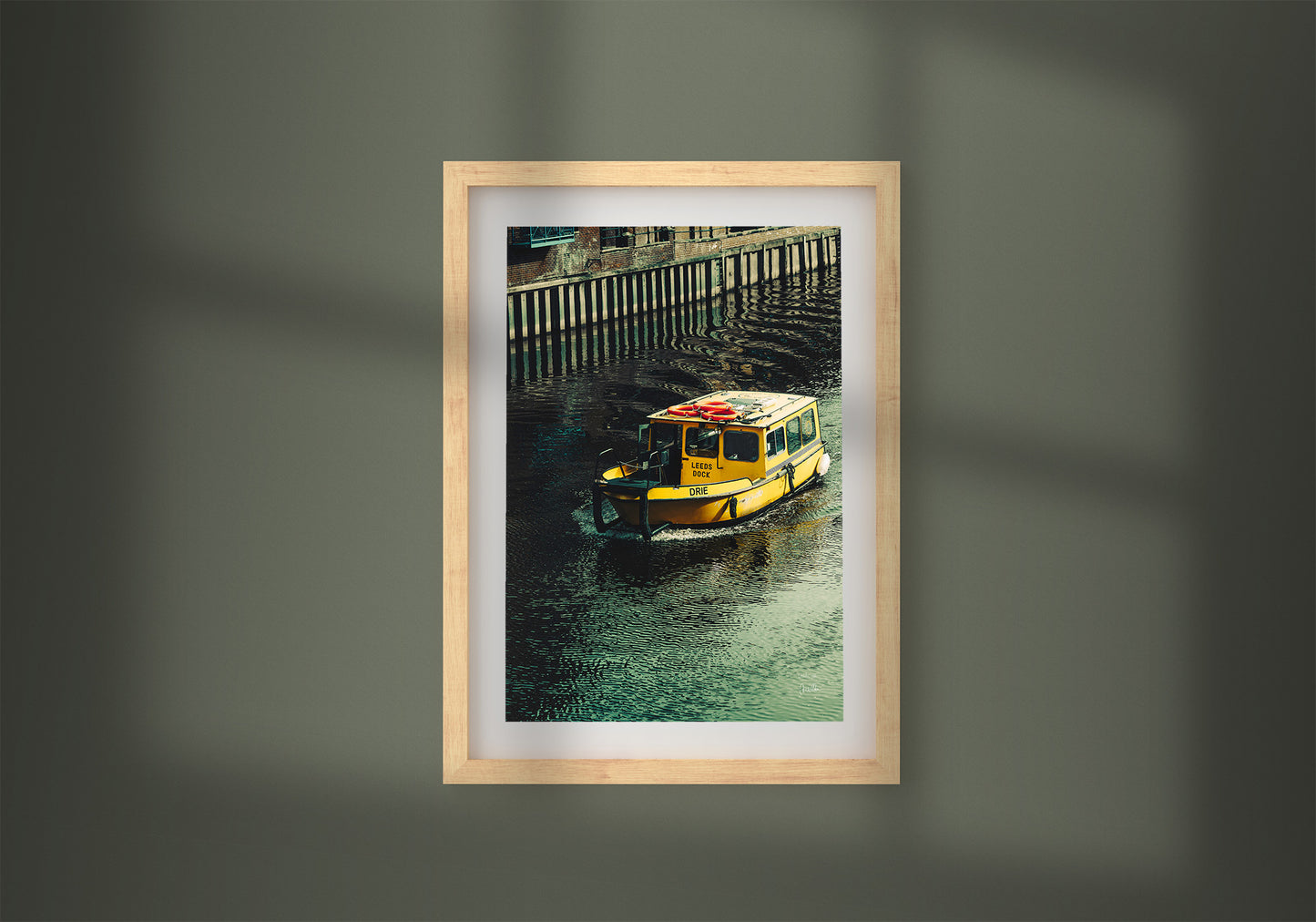 Leeds Boat Colour Photography, Riverside Decor, Printable Wall Art