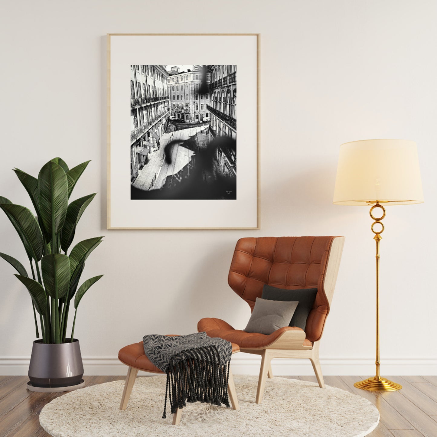 Black And White Photography, Lisboa Digital Wall Art