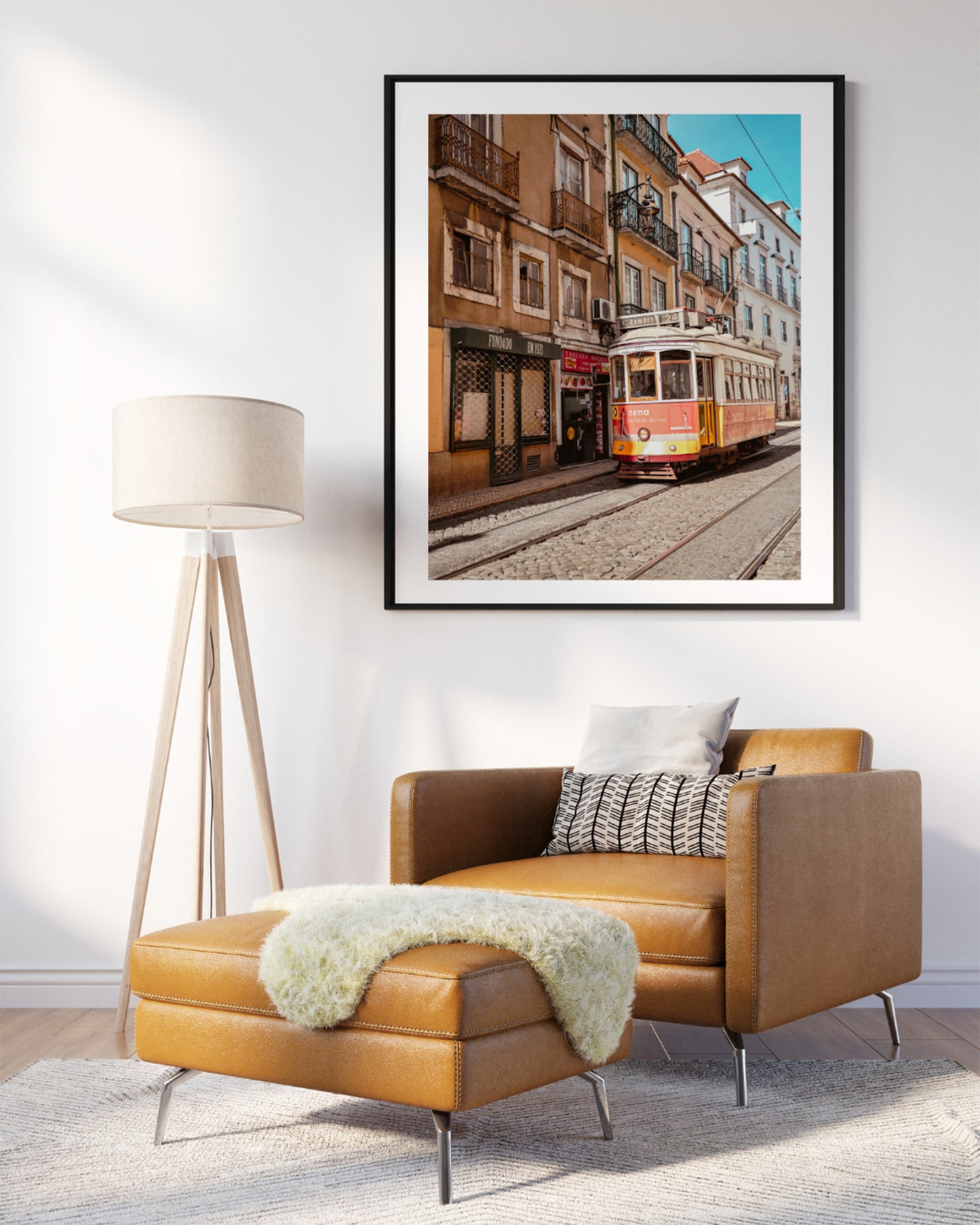 Vintage Lisbon Street Photography Wall Art, Digital Download