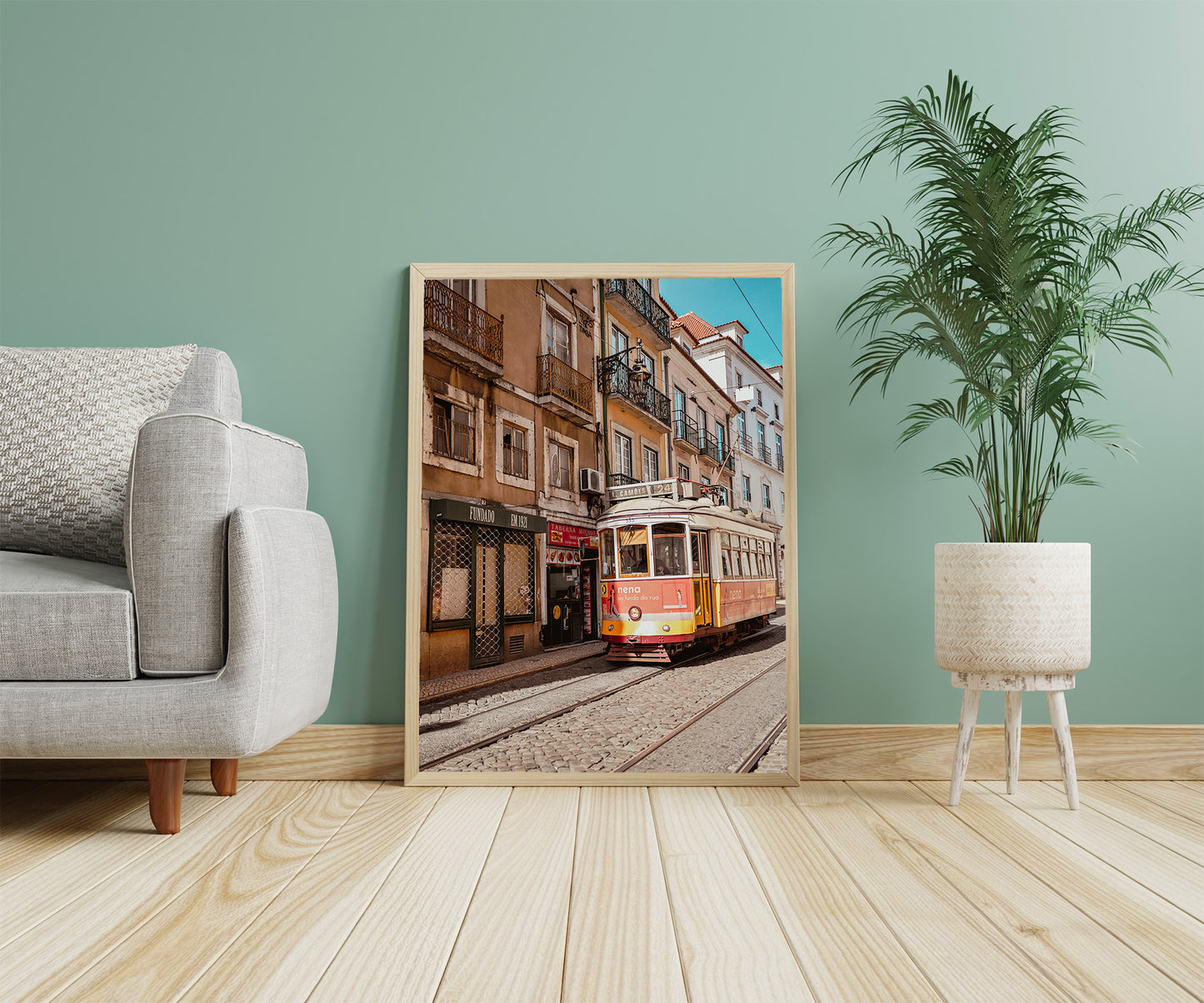 Vintage Lisbon Street Photography Wall Art, Digital Download