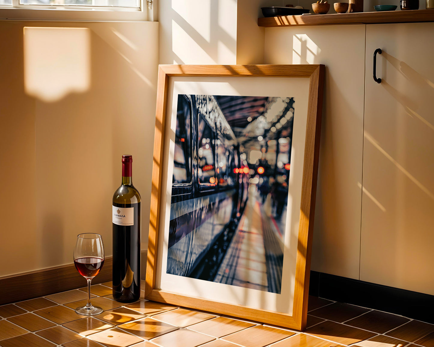 Rush Hour Glow at Leeds Central, Bokeh Photography, Digital Download