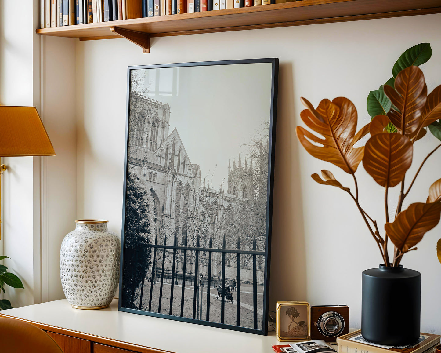 York Cathedral Fog B&W, Fine Art Photography, Digital Download