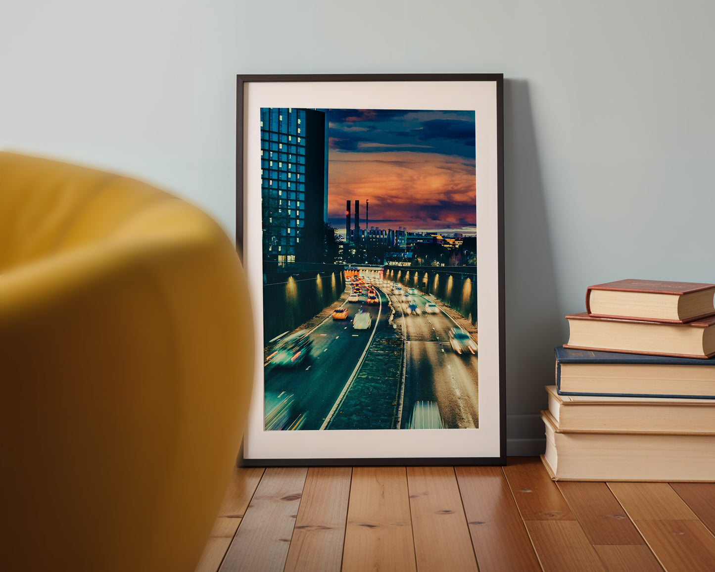 Cinematic Sunset Motion in Leeds, Fine Art Print, Digital Download