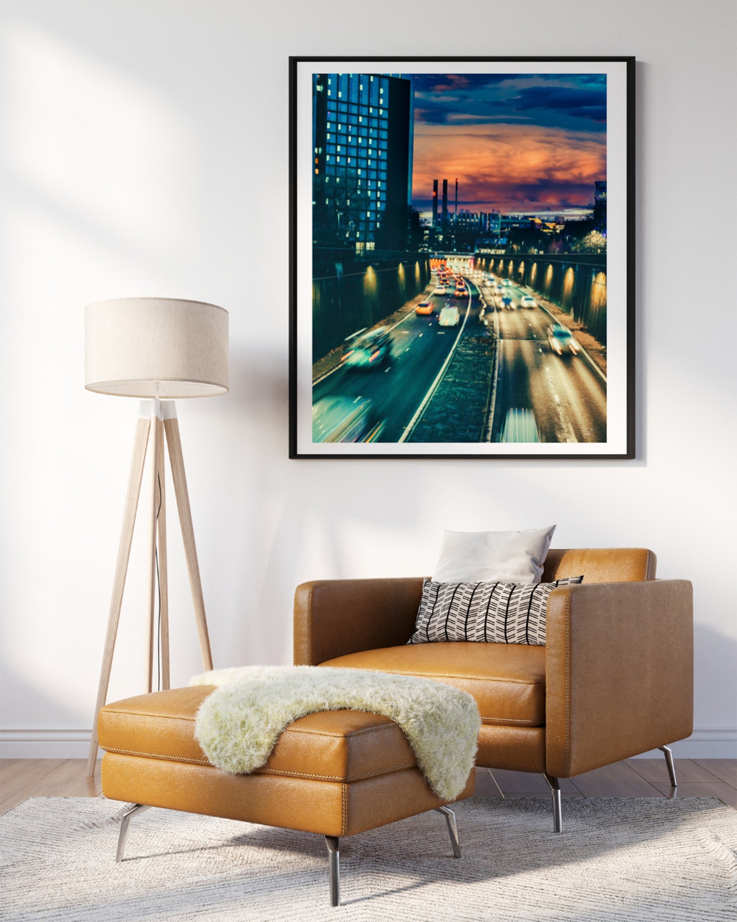 Cinematic Sunset Motion in Leeds, Fine Art Print, Digital Download