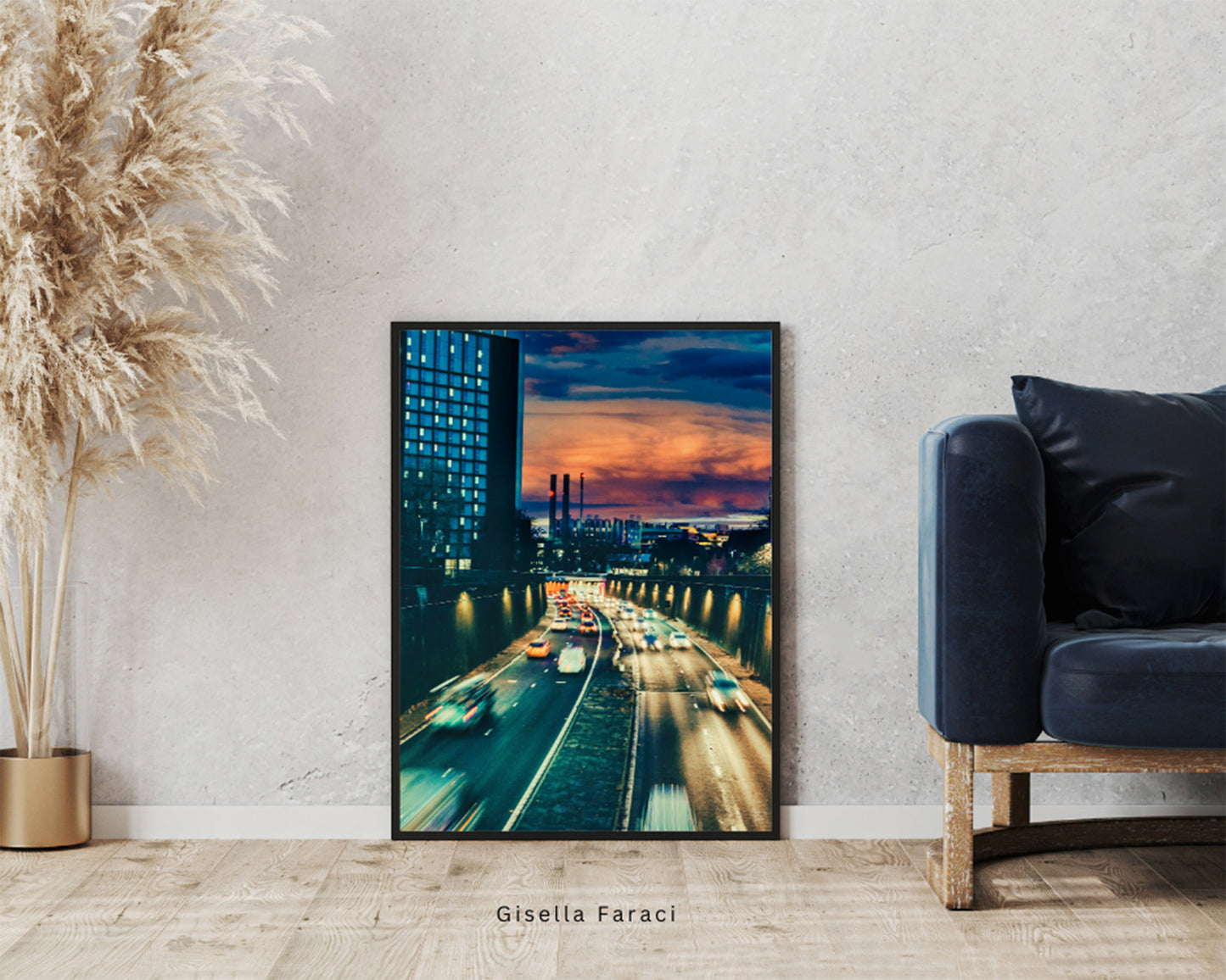 Cinematic Sunset Motion in Leeds, Fine Art Print, Digital Download