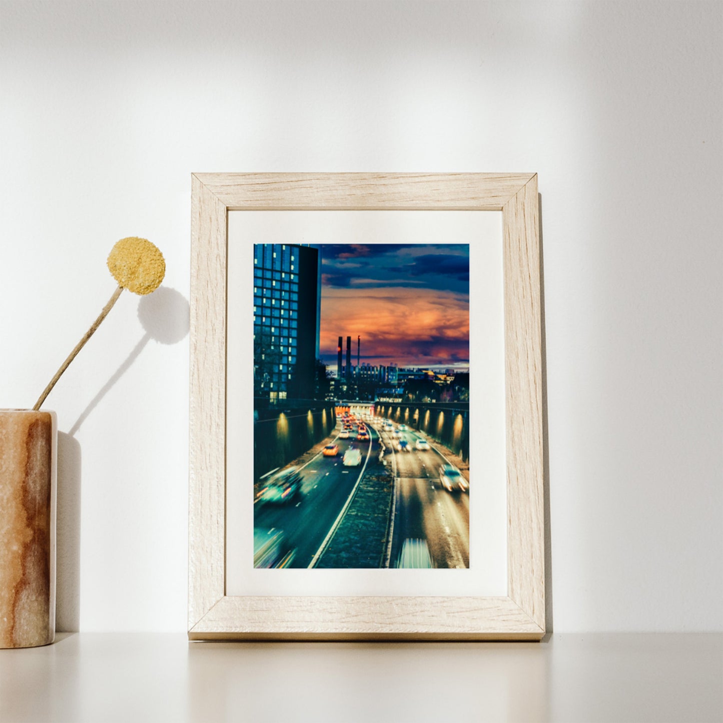 Cinematic Sunset Motion in Leeds, Fine Art Print, Digital Download